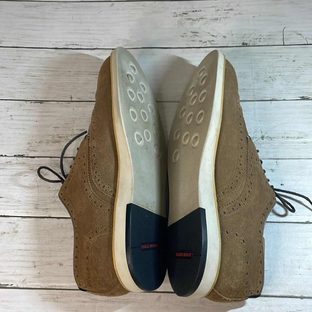 Blake Mckay Brown Carson Suede Wingtip Oxford